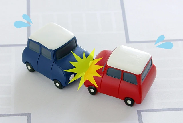 交通事故の写真